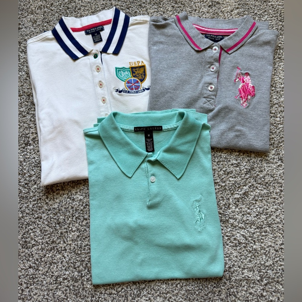 Ralph Lauren Polo US Polo Assn Polo Bundle of 3 polos size M